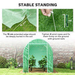 Outsunny Greenhouse Polytunnel Walk-in Grow Plant Steel 3 x 2 m Outdoor by Outsunny