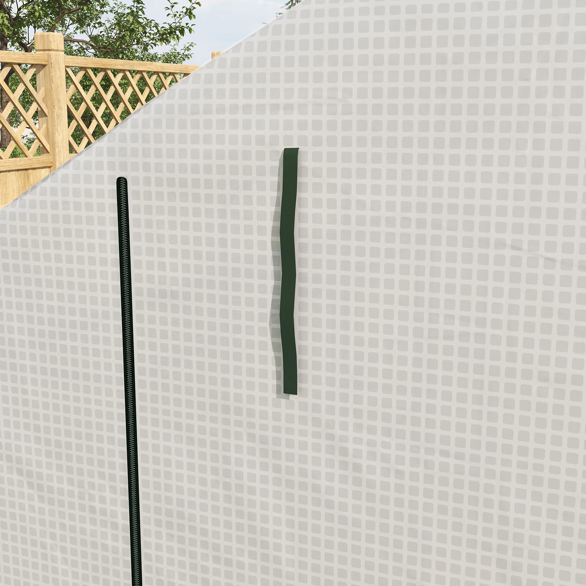 Outsunny Walk-in Garden Greenhouse Shelves Polytunnel Steeple Grow House - Greenhouse from Outsunny