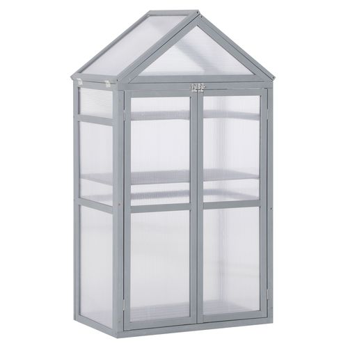 Garden Polycarbonate Cold Frame Greenhouse Grow House Flower Vegetable Plants - Greenhouse from Outsunny
