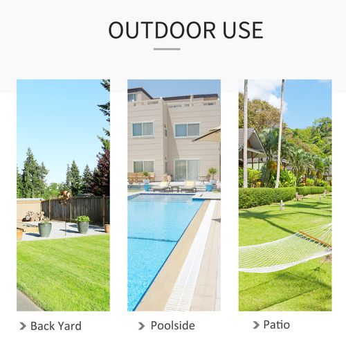 Cotton-Polyester Blend Macrame Hanging Chair Swing Hammock & Backrest, Grey - Hammocks from Outsunny