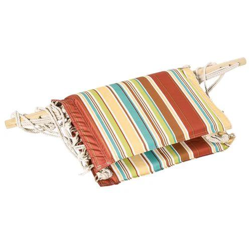 Hanging Hammock Chair Swing Thick Rope Frame Safe Wide Seat by Outsunny
