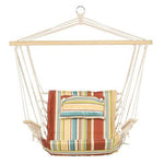 Hanging Hammock Chair Swing Thick Rope Frame Safe Wide Seat by Outsunny