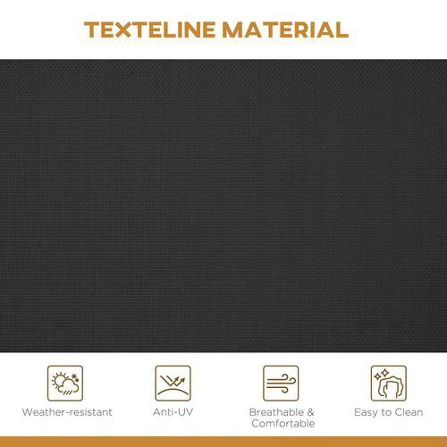 Outsunny Outsunny 3 Seater Garden Swing Patio Hammock with Canopy for Outdoor Black - Hammocks