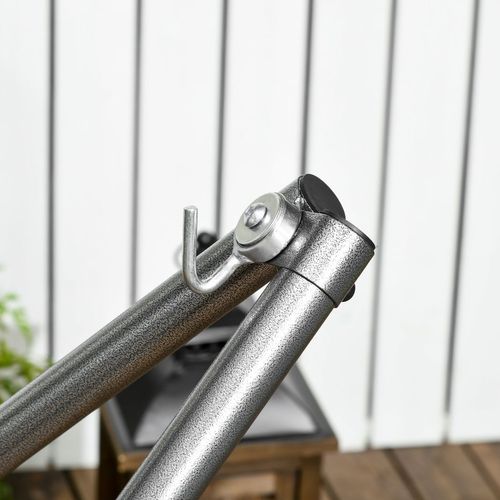 Outsunny Foldable Hammock Stand, 2 in 1 Hammock Net Stand & Clothes Drying Rack - Hammocks from Outsunny