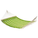 Double Outdoor Patio Cotton Hammock Swing Bed with Pillow by Outsunny