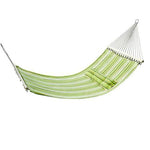 Double Outdoor Patio Cotton Hammock Swing Bed with Pillow by Outsunny