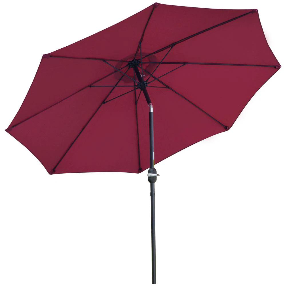 Outsunny 2.6M Umbrella Parasol-Red by Outsunny