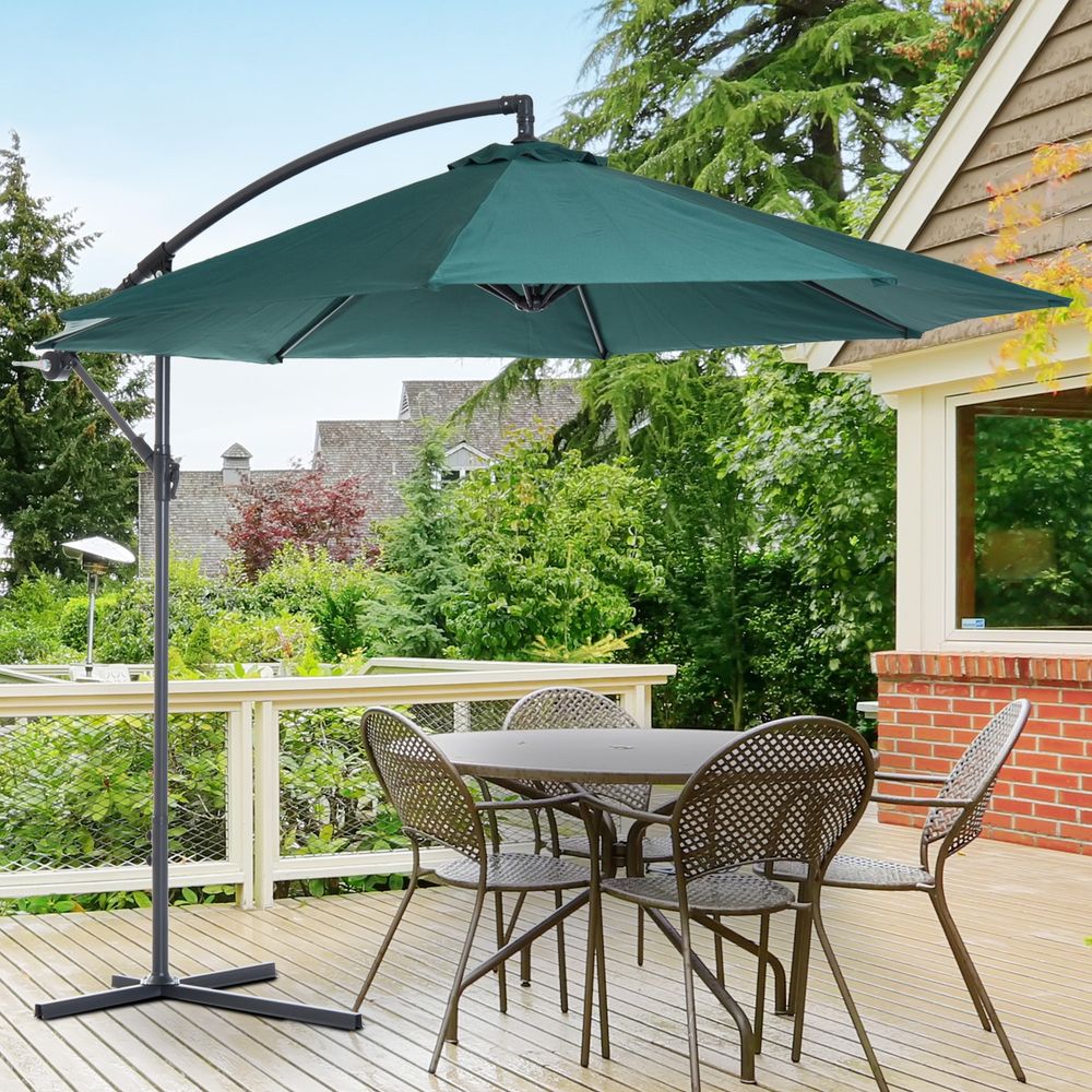 3m Garden Parasol Sun Shade Umbrella - Parasol from Outsunny