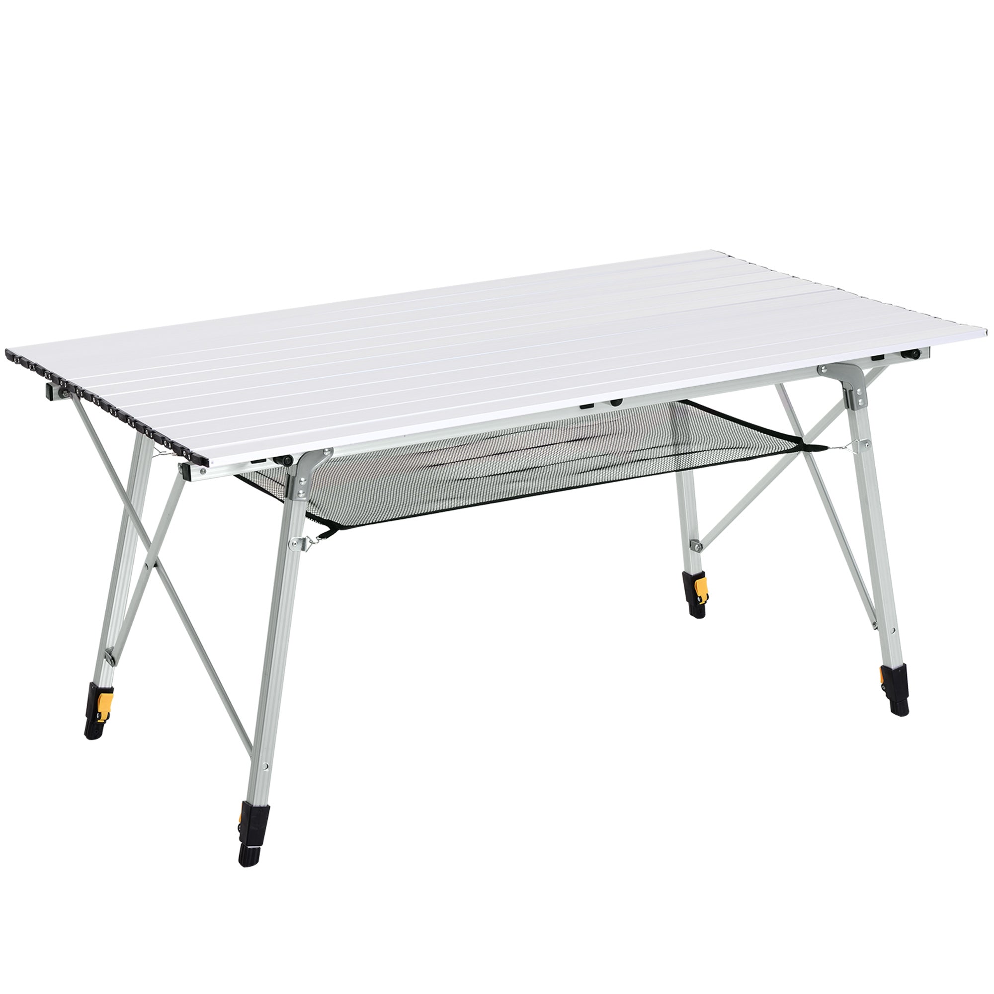 Portable Roll-up Aluminium Folding Picnic Table Outdoor BBQ Party - Picnic Tables from Outsunny