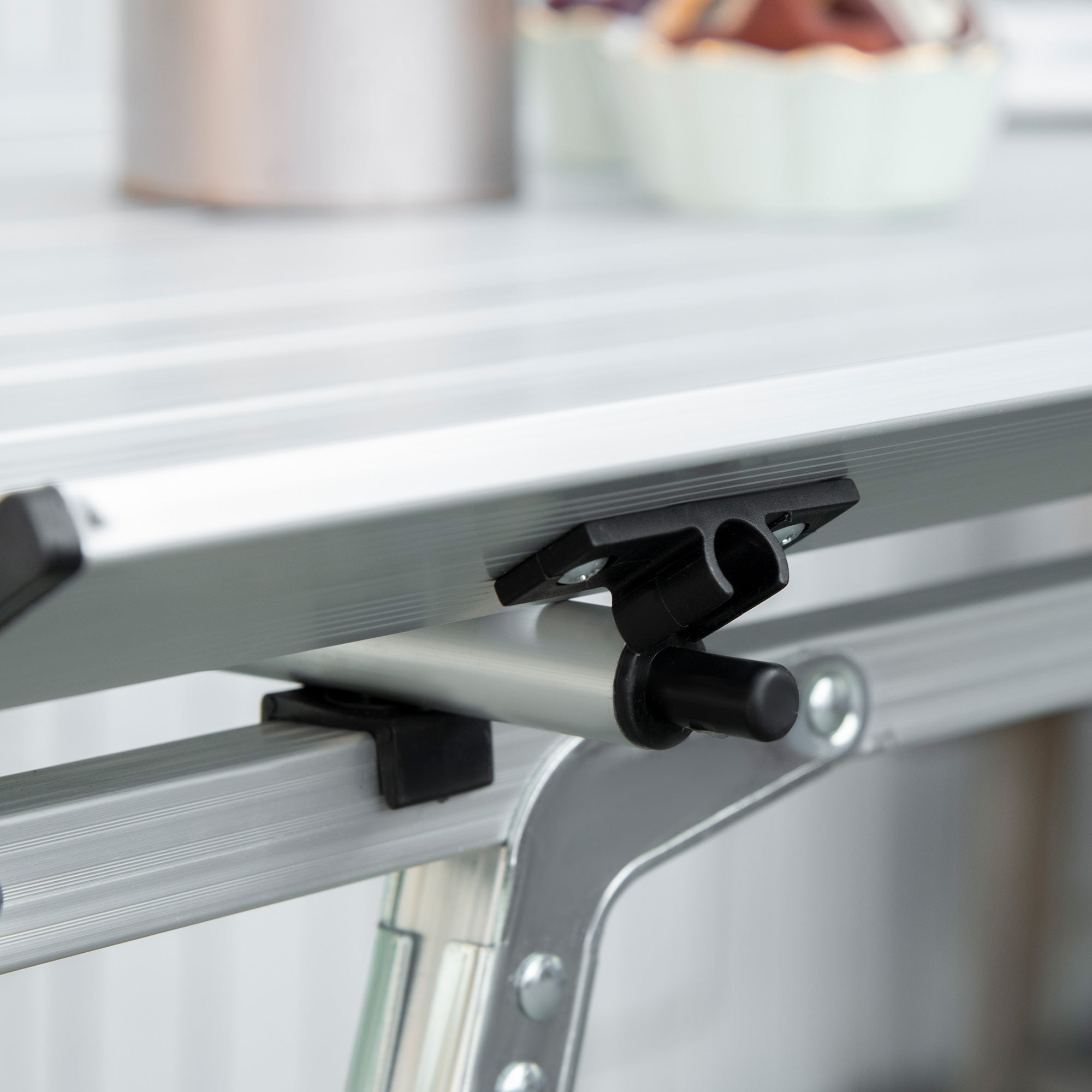 Portable Roll-up Aluminium Folding Picnic Table Outdoor BBQ Party - Picnic Tables from Outsunny