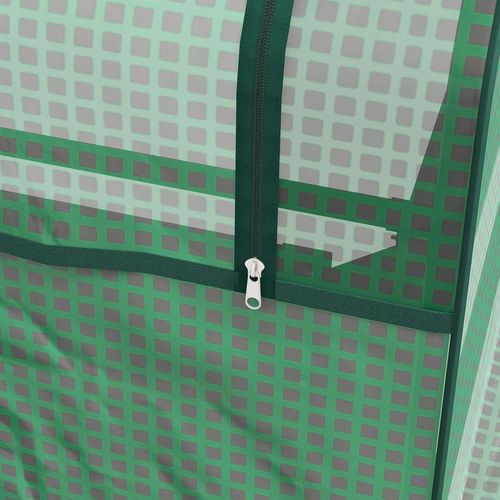 Outsunny Raised Garden Bed Planter Box with Greenhouse, Green and Dark Grey - Home Symphony