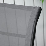 2 Sun Lounger Folding Reclining Lounge Chairs 10 Back & Leg Positions - Sun Lounger from Outsunny