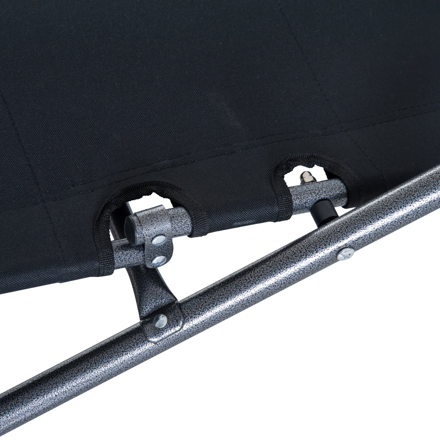 2 in 1 Sun Lounger Folding Reclining Chair Camping Adjustable Back & Pillow - Sun Lounger from Outsunny