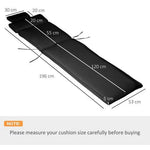 Outsunny Garden Sun Lounger Chair Cushion Reclining Relaxer Indoor Outdoor Black by Outsunny