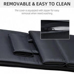 Outsunny Outsunny Garden Sun Lounger Chair Cushion Reclining Relaxer Indoor Outdoor Black - Sun Lounger