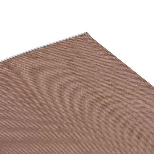 Outsunny Steel Frame Outdoor Garden Padded Sun Lounger w/ Pillow Brown by Outsunny