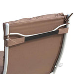 Outsunny Steel Frame Outdoor Garden Padded Sun Lounger w/ Pillow Brown by Outsunny
