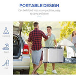 Outsunny Outsunny Sun Lounger Recliner Foldable 7 Levels Texteline Cream White - Sun Lounger