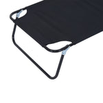 Folding Sun Lounger Reclining Chair w/ Pillow Reading Hole - Sun Lounger from Outsunny
