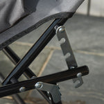 Folding Sun Lounger Reclining Chair w/ Pillow Reading Hole - Sun Lounger from Outsunny