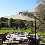 Cream Cantilever Parasol Crank UV 160g - Monster Shop - Home Symphony