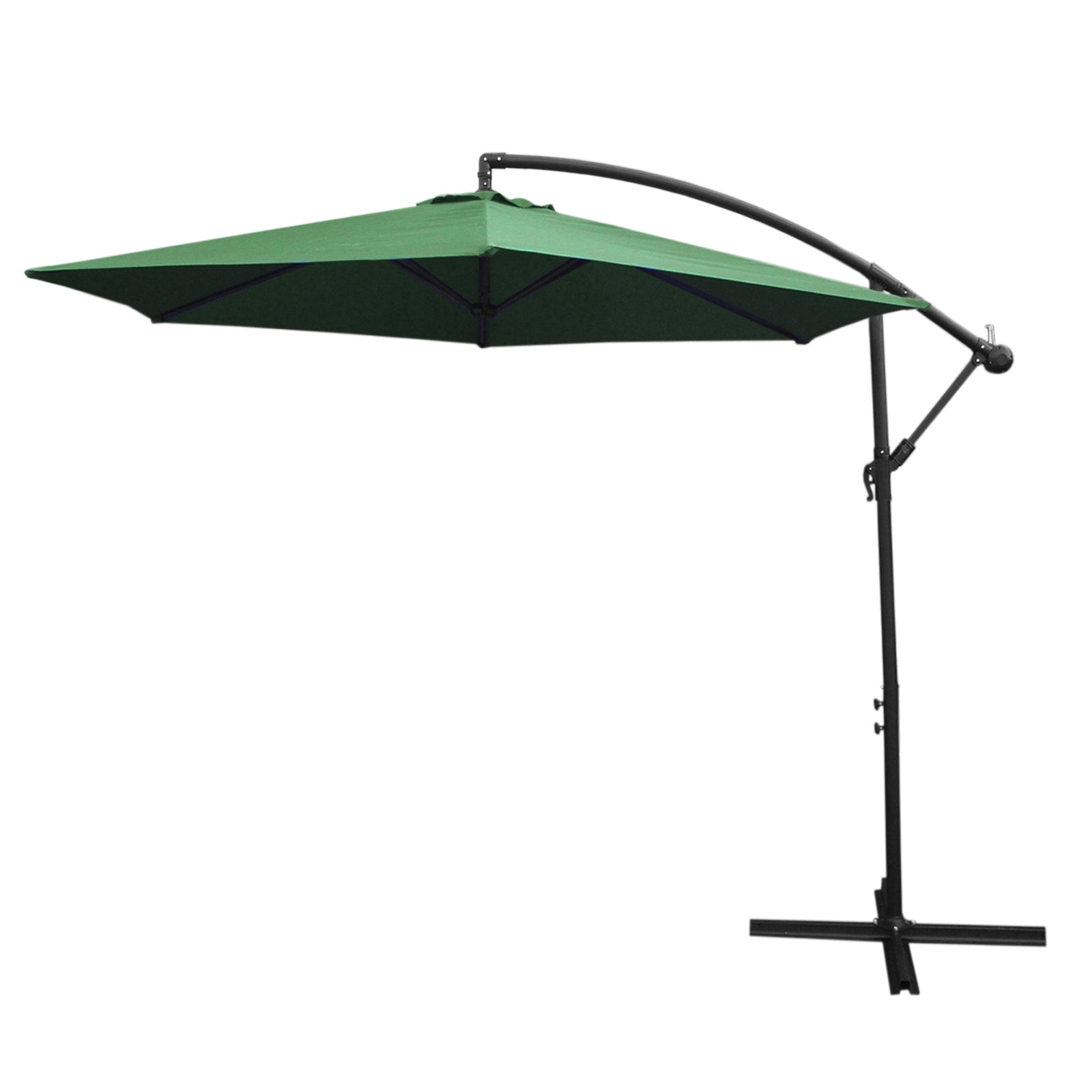 Green Cantilever Parasol 3m Crank Patio - Monster Shop - Home Symphony