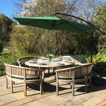 Green Cantilever Parasol 3m Crank Patio - Monster Shop - Home Symphony