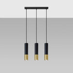 Pendant lamp steel Loopez modern Design GU10 by Sollux Lighting
