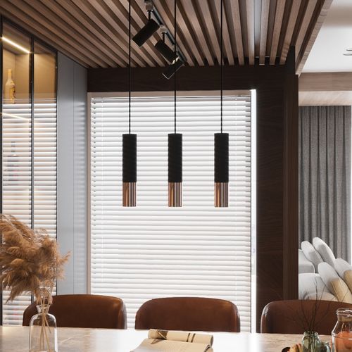 Pendant lamp steel Loopez modern Design GU10 - Home Symphony