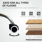 HOMCOM Executive Office Chair, Recliner Computer Chair with Footrest, Cream by HOMCOM