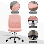 Stylish Faux Leather Home Office Chair with Adjustable Height from Vinsetto, featuring swivel design and thick padding.