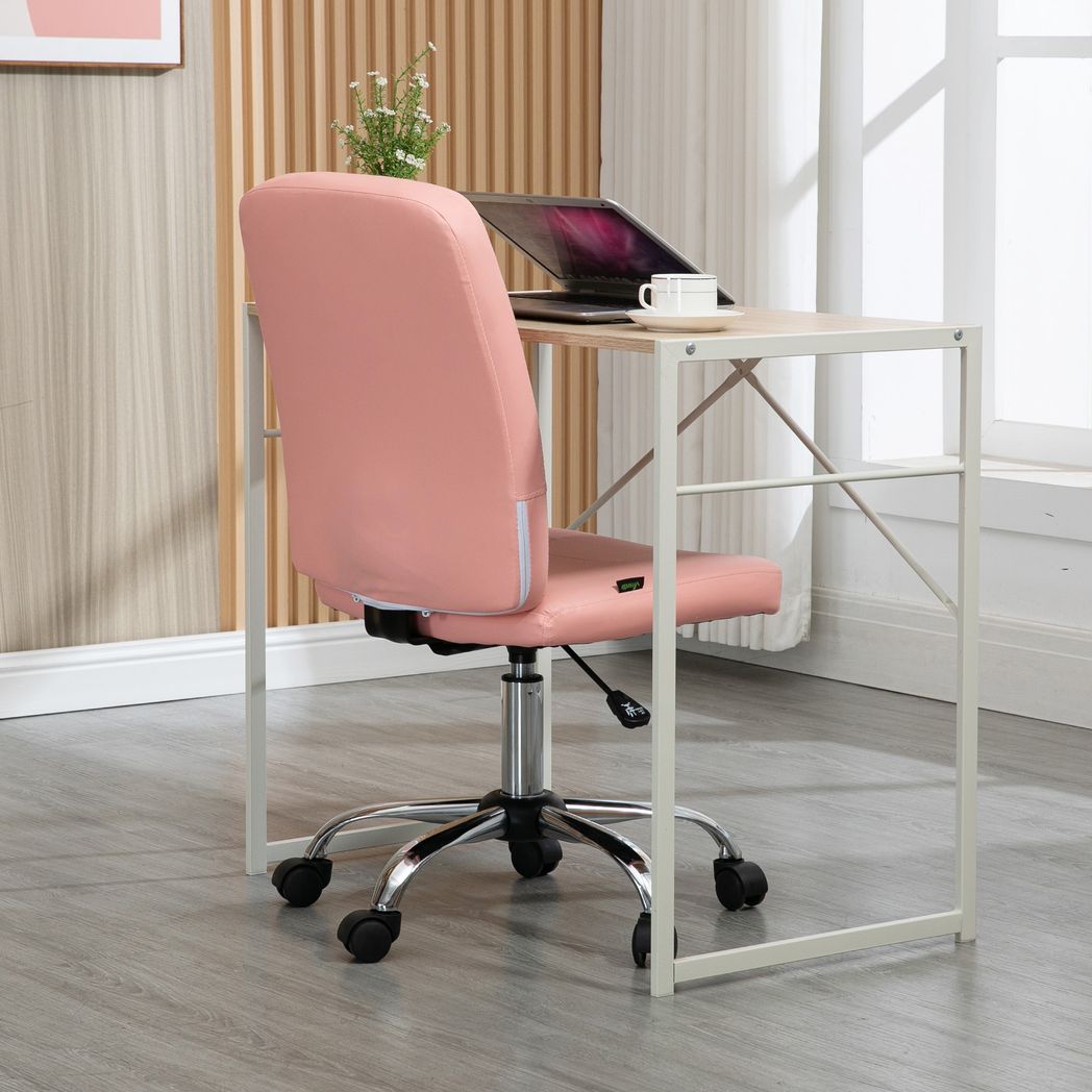 Stylish Faux Leather Home Office Chair with Adjustable Height from Vinsetto, perfect for comfort and functionality.