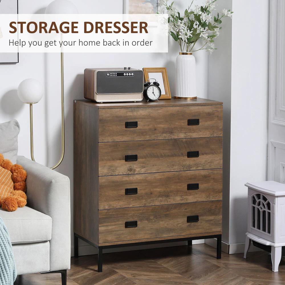 Unbranded Chest of Drawers, 4 Drawer Unit Storage Chest Bedroom Living Room - Uncategorized Chest of Drawers