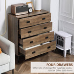 Unbranded Chest of Drawers, 4 Drawer Unit Storage Chest Bedroom Living Room - Uncategorized Chest of Drawers