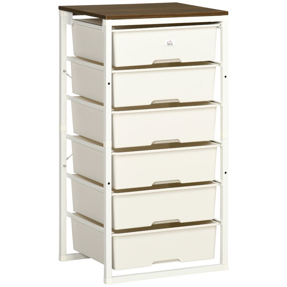 Chest of Drawers 6-Drawer Dresser Storage Cabinet Bedroom Living Room White - Chest of Drawers from Unbranded