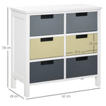 Unbranded Simple Chest of 6 Drawers Storage Cabinet for Dining & Living Room - Chest of Drawers