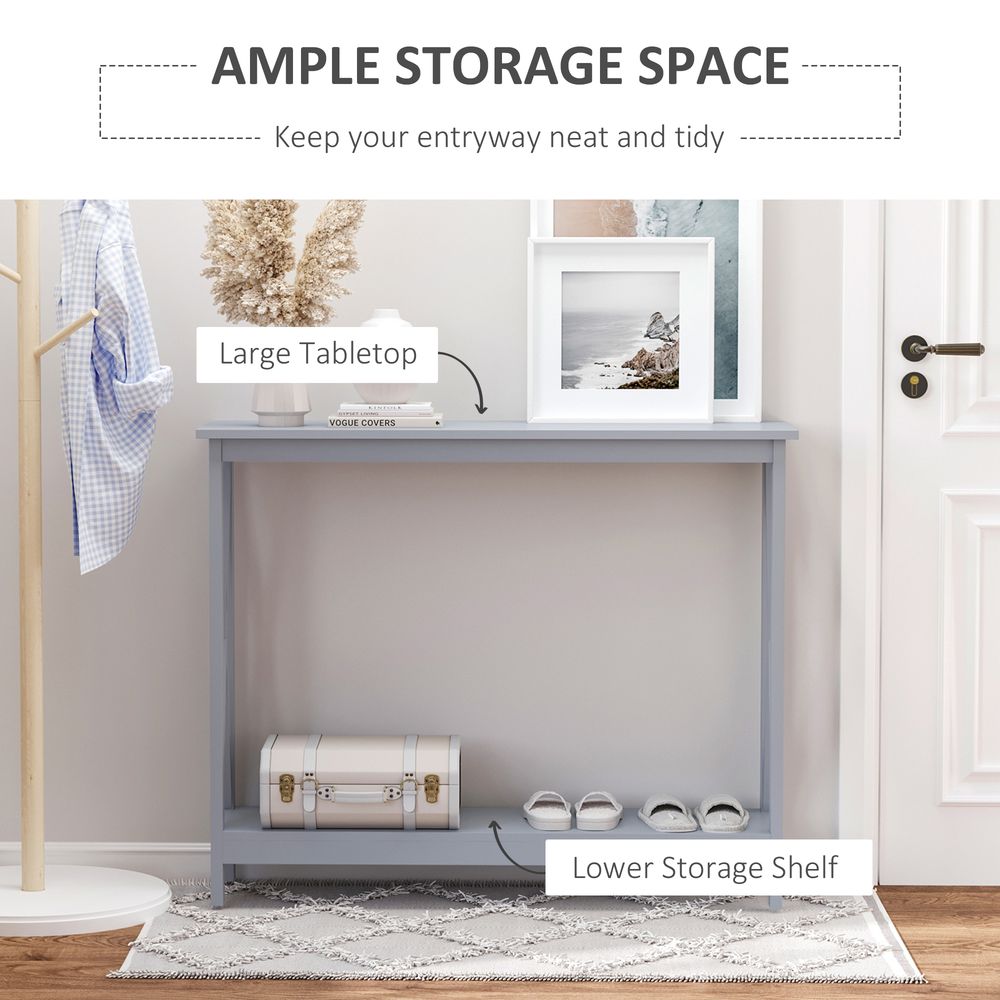 Wooden Console Table Storage Drawer Shelf Entryway Display Stand - Console Table from Unbranded