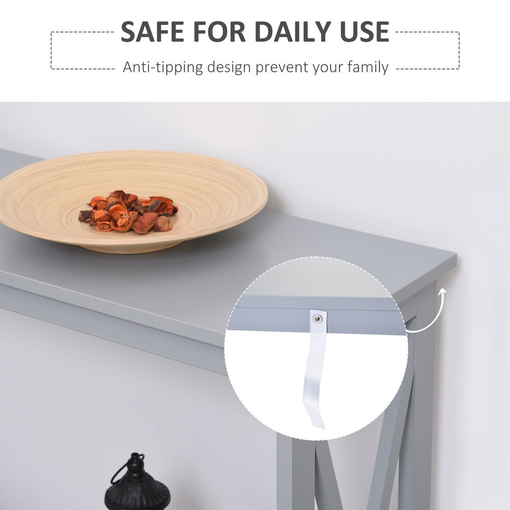 Wooden Console Table Storage Drawer Shelf Entryway Display Stand - Console Table from Unbranded