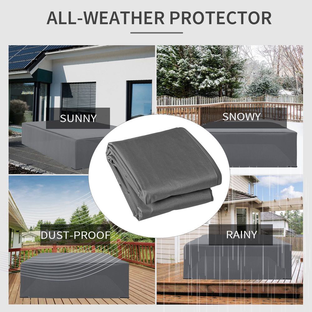 225x210cm Outdoor Garden Furniture Protective Cover UV Resistant Outsunny - Cover from Unbranded