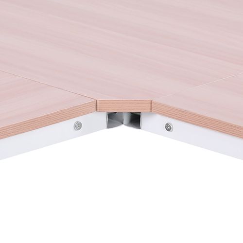 Corner L-Shape Desk Home Office Gaming Computer PC Workstation Oak - Desk from Unbranded