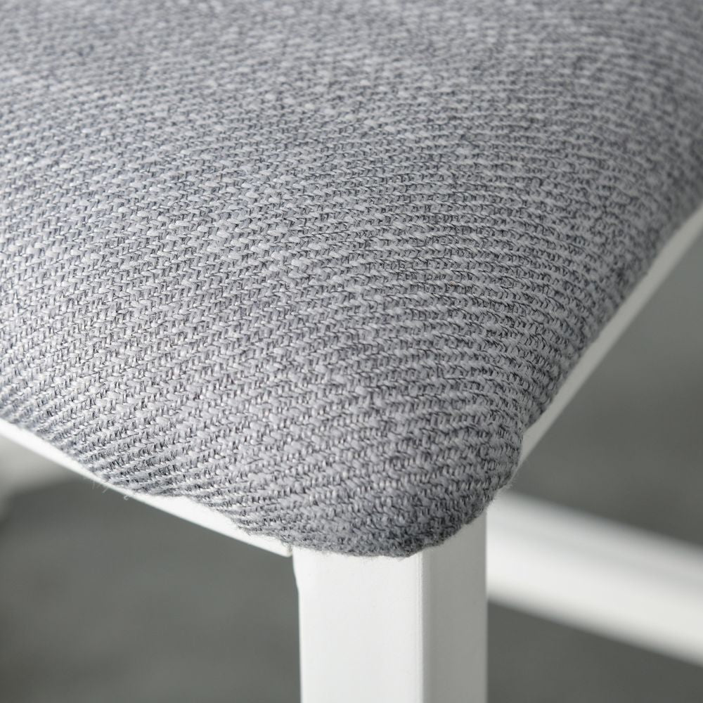 Modern Round Dining Table Set with 4 Upholstered Stools for Dining Room - Dining Set from Unbranded