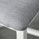 Modern Round Dining Table Set with 4 Upholstered Stools for Dining Room by Unbranded