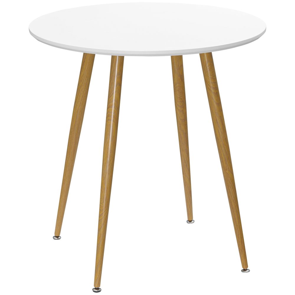 Round Dining Table  Matte Top Metal legs, Kitchen Table for 2 People - Dining Table from Unbranded