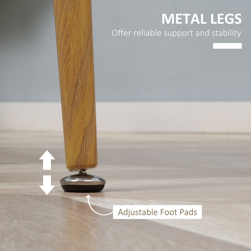 Round Dining Table  Matte Top Metal legs, Kitchen Table for 2 People - Dining Table from Unbranded