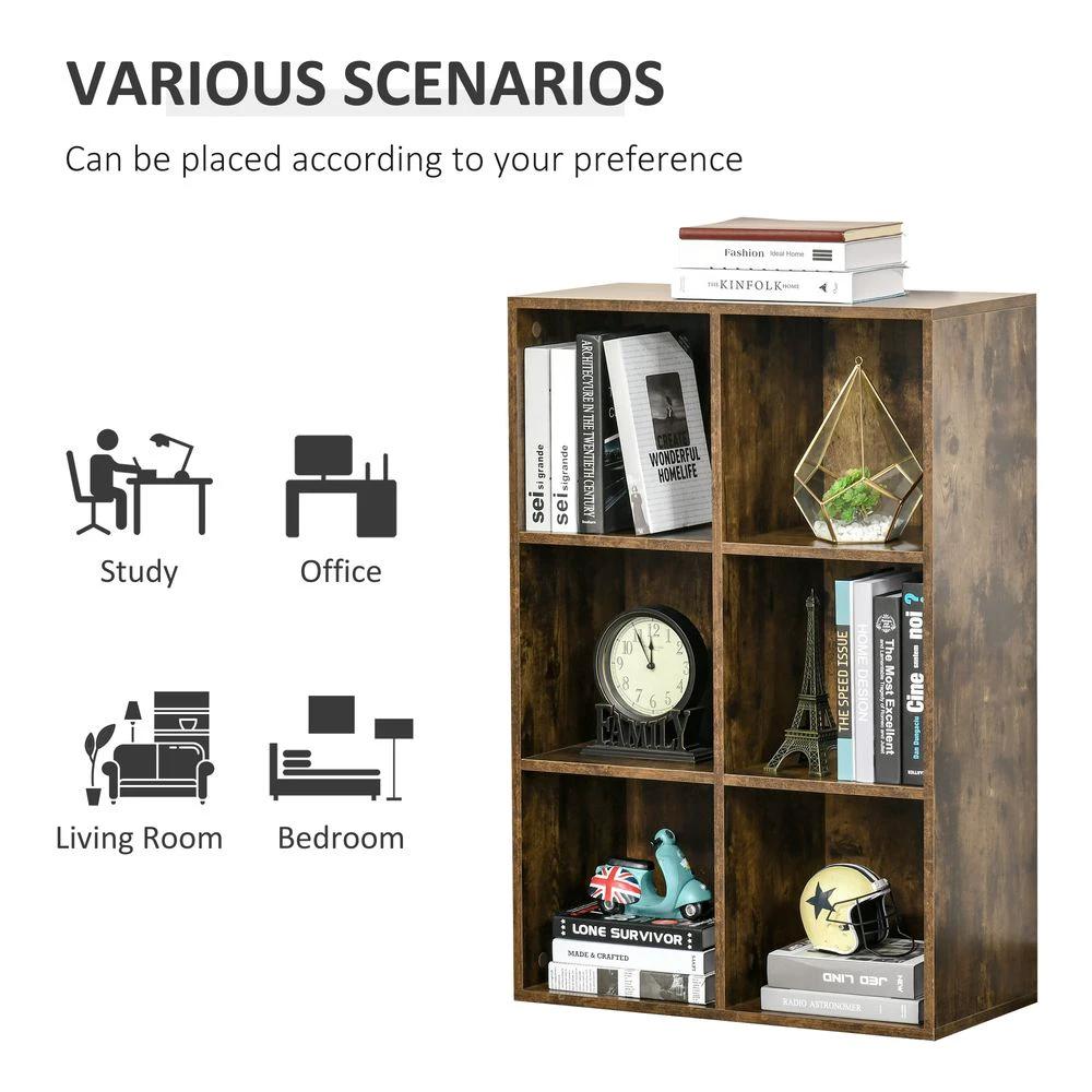 Cubic Cabinet Bookcase Storage Shelves Display for Study, Home, Office by Unbranded