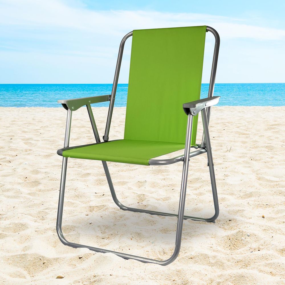 Spring Beach Chair GREEN AS-57150  AS-44037 - Folding Chairs from Unbranded