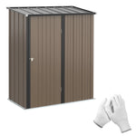 Unbranded Outdoor Storage Shed Steel Garden Shed w/ Lockable Door for Backyard Outsunny - Garden Shed