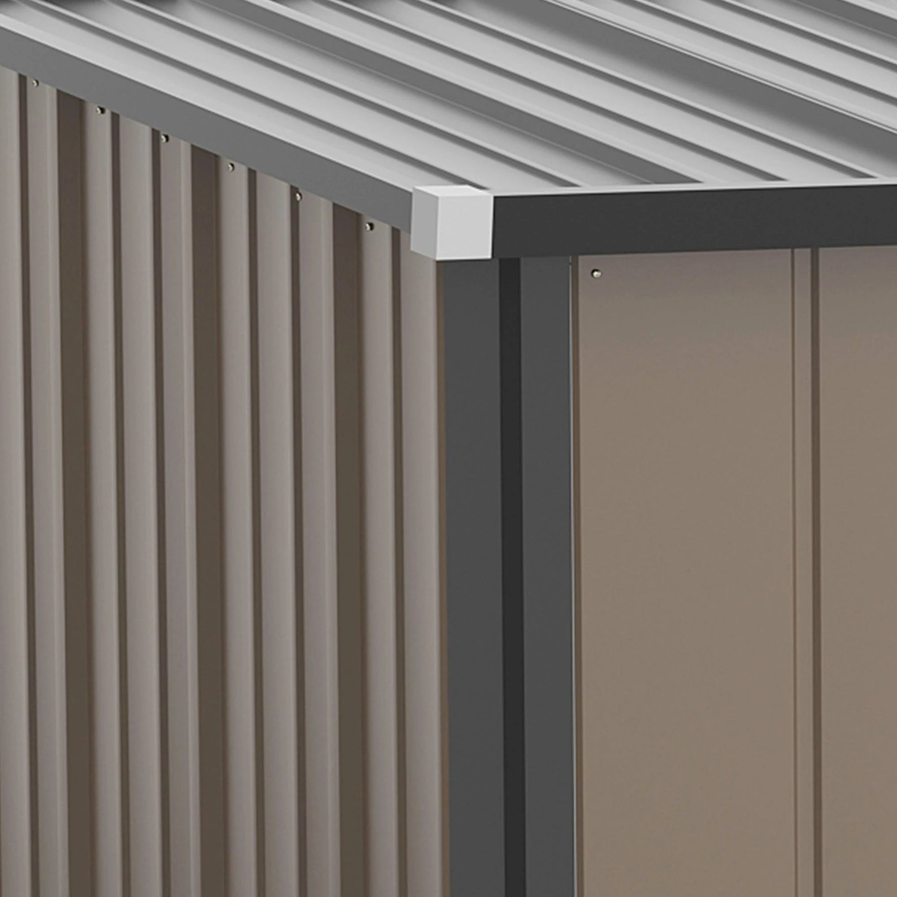 Unbranded Outdoor Storage Shed Steel Garden Shed w/ Lockable Door for Backyard Outsunny - Garden Shed