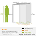 Unbranded Outdoor Storage Shed Steel Garden Shed w/ Lockable Door for Backyard Outsunny - Garden Shed