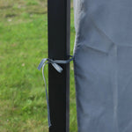 3x3(m) Polycarbonate Hardtop Gazebo Canopy w/ Aluminium Frame Netting & Curtains by Unbranded